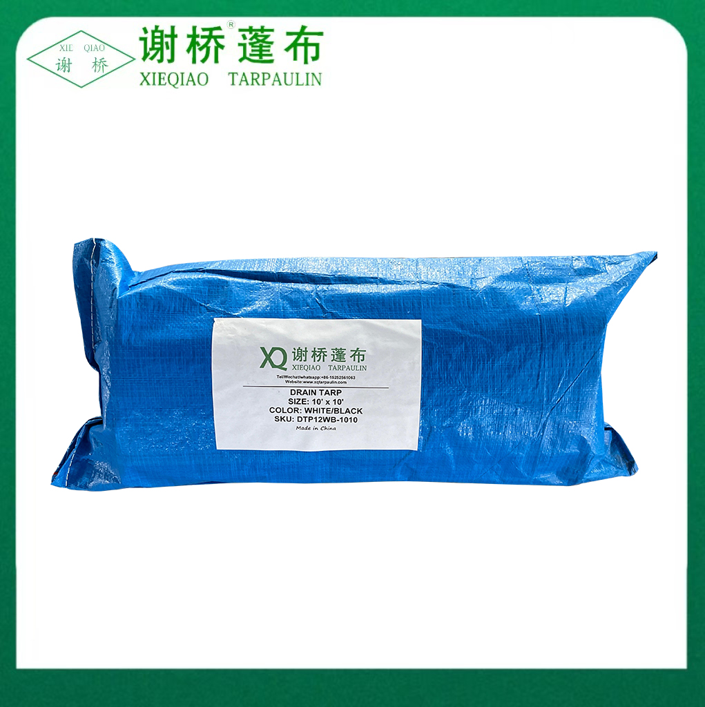 Tarp cống PE trắng đen